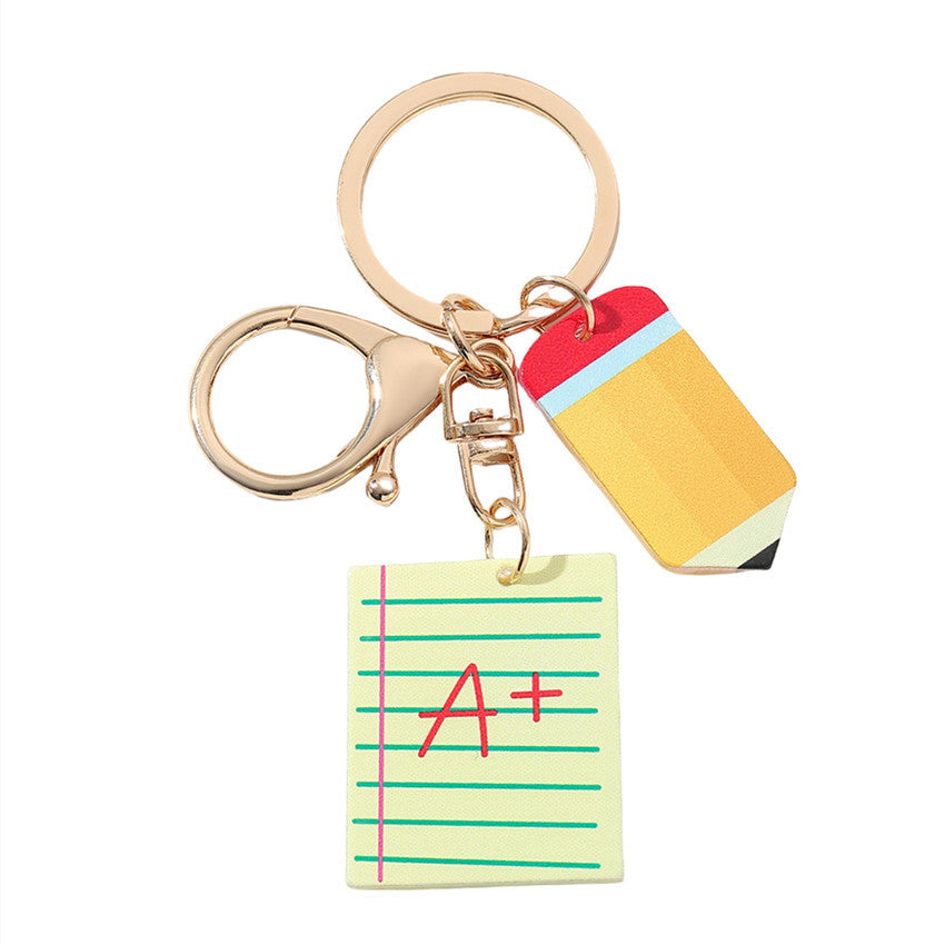 Wholesale Graduation Season Pencil Teacher's Day Gift Acrylic Keychain
